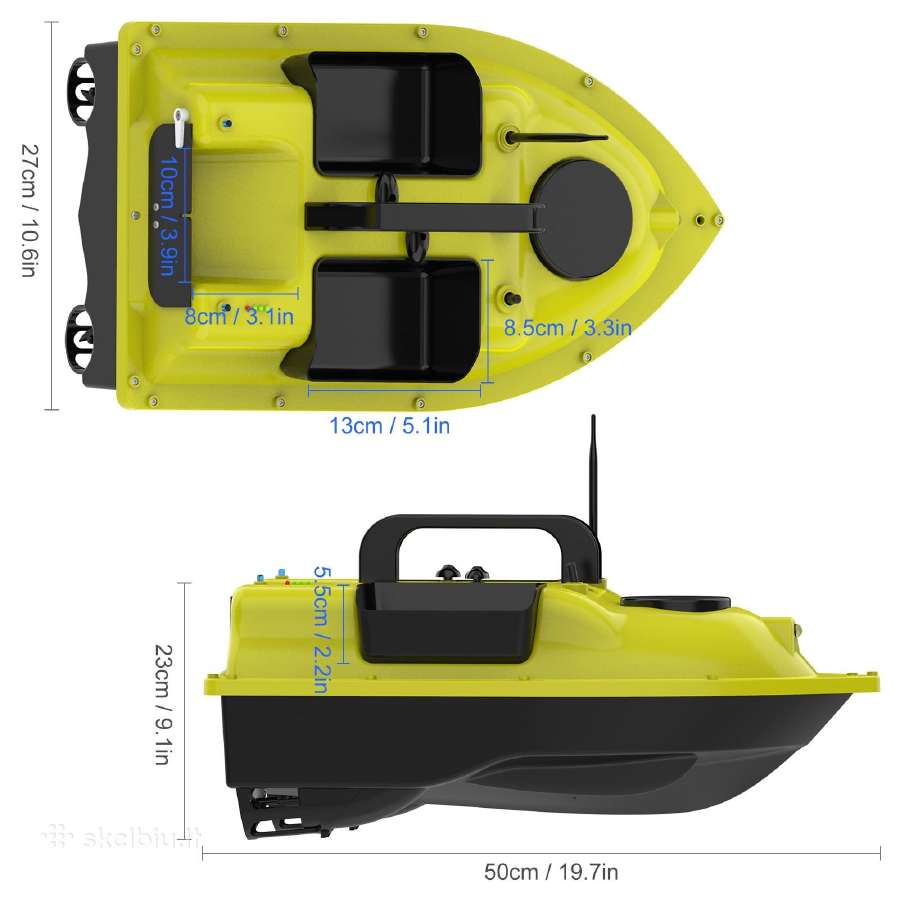 Flytec GPS pašarų laivelis su GPS navigacija - nuotraukos Nr. 15