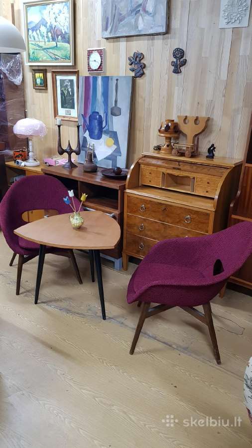 Vintažiniai mid century autoriniai foteliai - nuotraukos Nr. 3