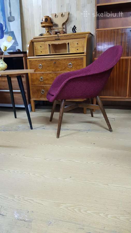 Vintažiniai mid century autoriniai foteliai - nuotraukos Nr. 11