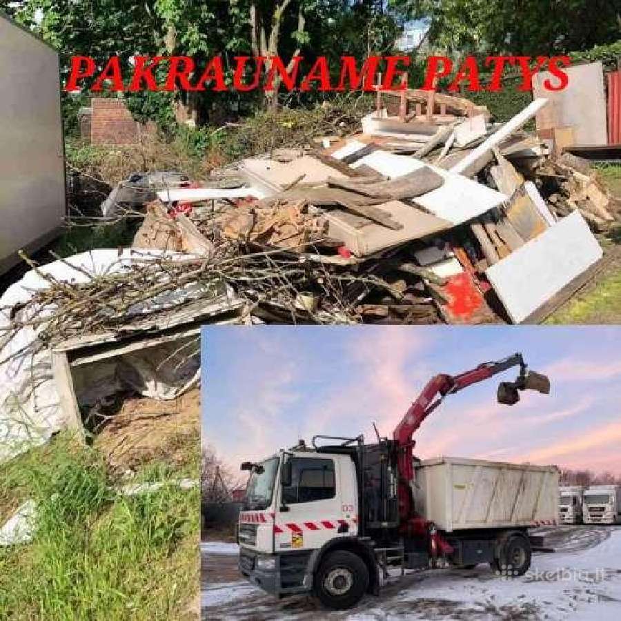 Statybinių šiukšlių išvežimas, žaliųjų atliekų sur - nuotraukos Nr. 10