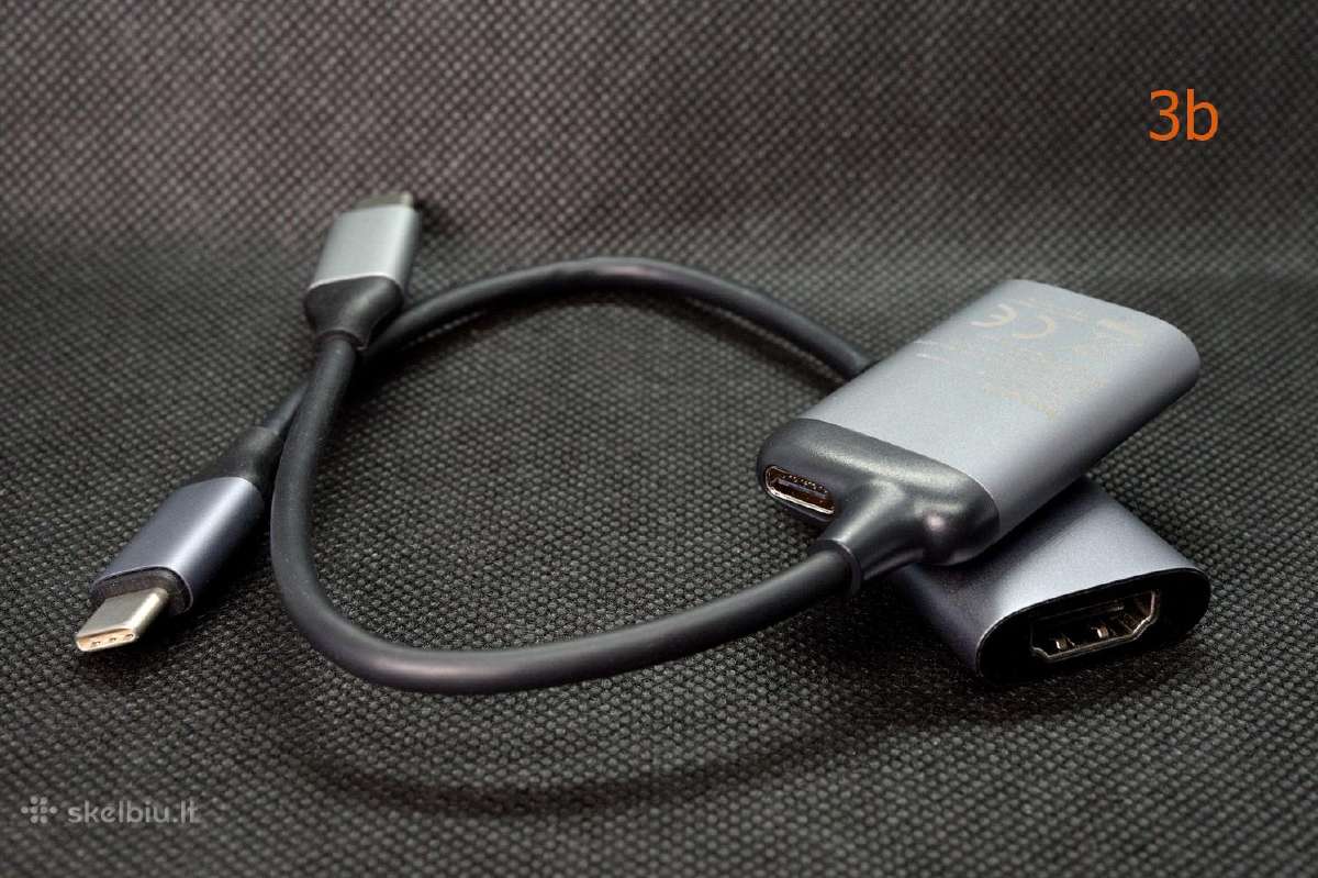 MacBook Pro, iPad Hub, Type-c HD-4k, Hdmi Nauji - nuotraukos Nr. 20