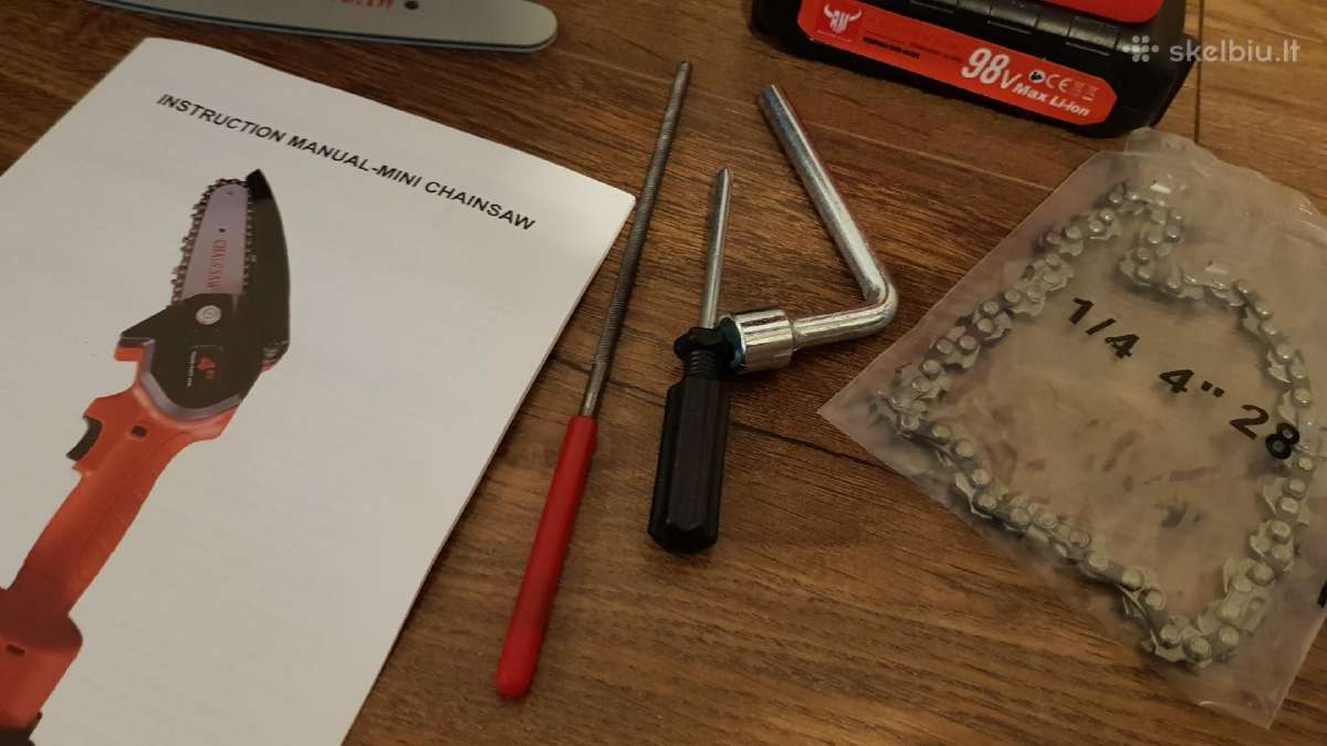 Mini akumuliatorinis grandininis pjuklas - nuotraukos Nr. 26