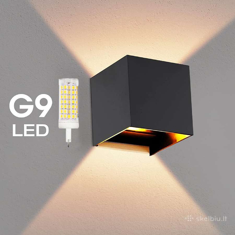LED Fasado šviestuvas lauko sienai Cube G9