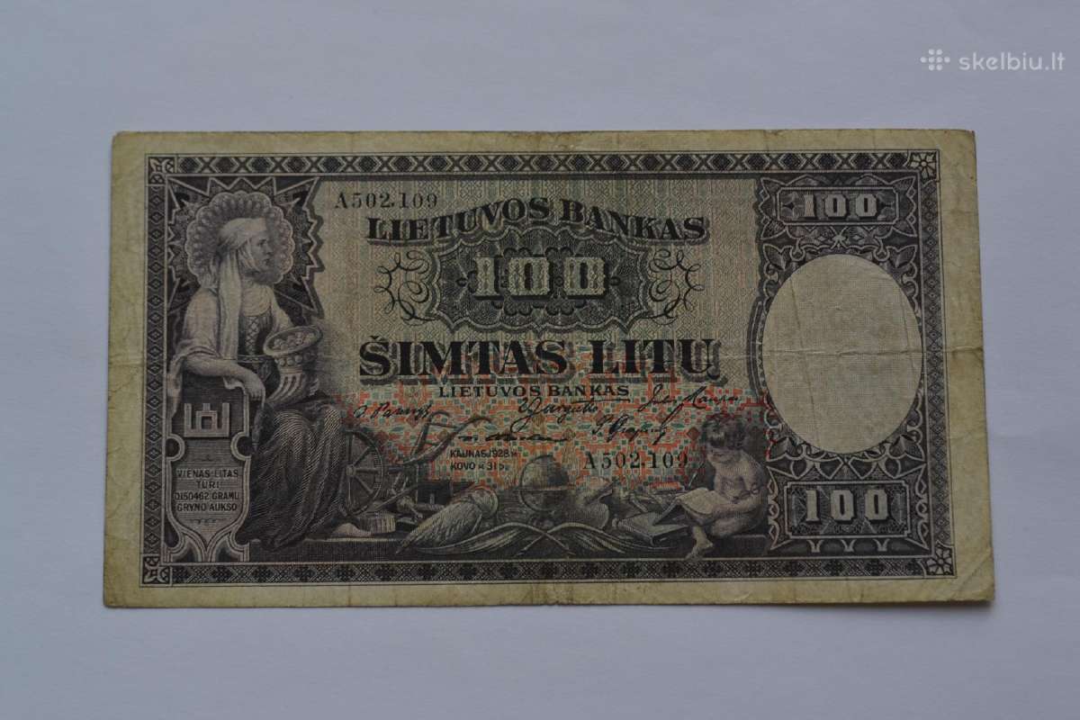 100 litu 1928 m.