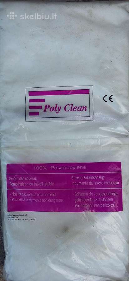 Apsauginis Kombinezonas Vienkartinis Poly Clean