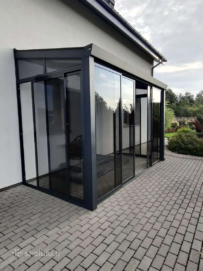 Stogeliai, Aliuminio Stoginės, Verandų stiklinimas - nuotraukos Nr. 14