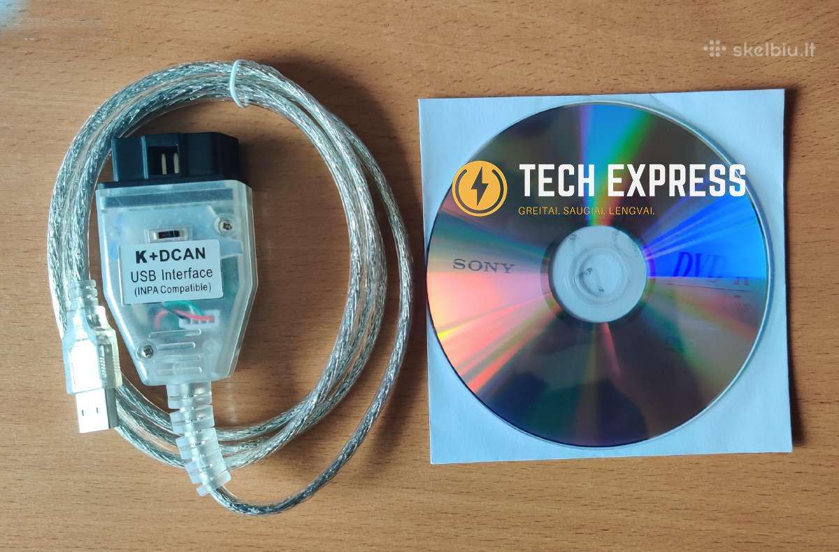 Bmw inpa rheingold k+dcan diagnostika + jungiklis - Skelbiu.lt