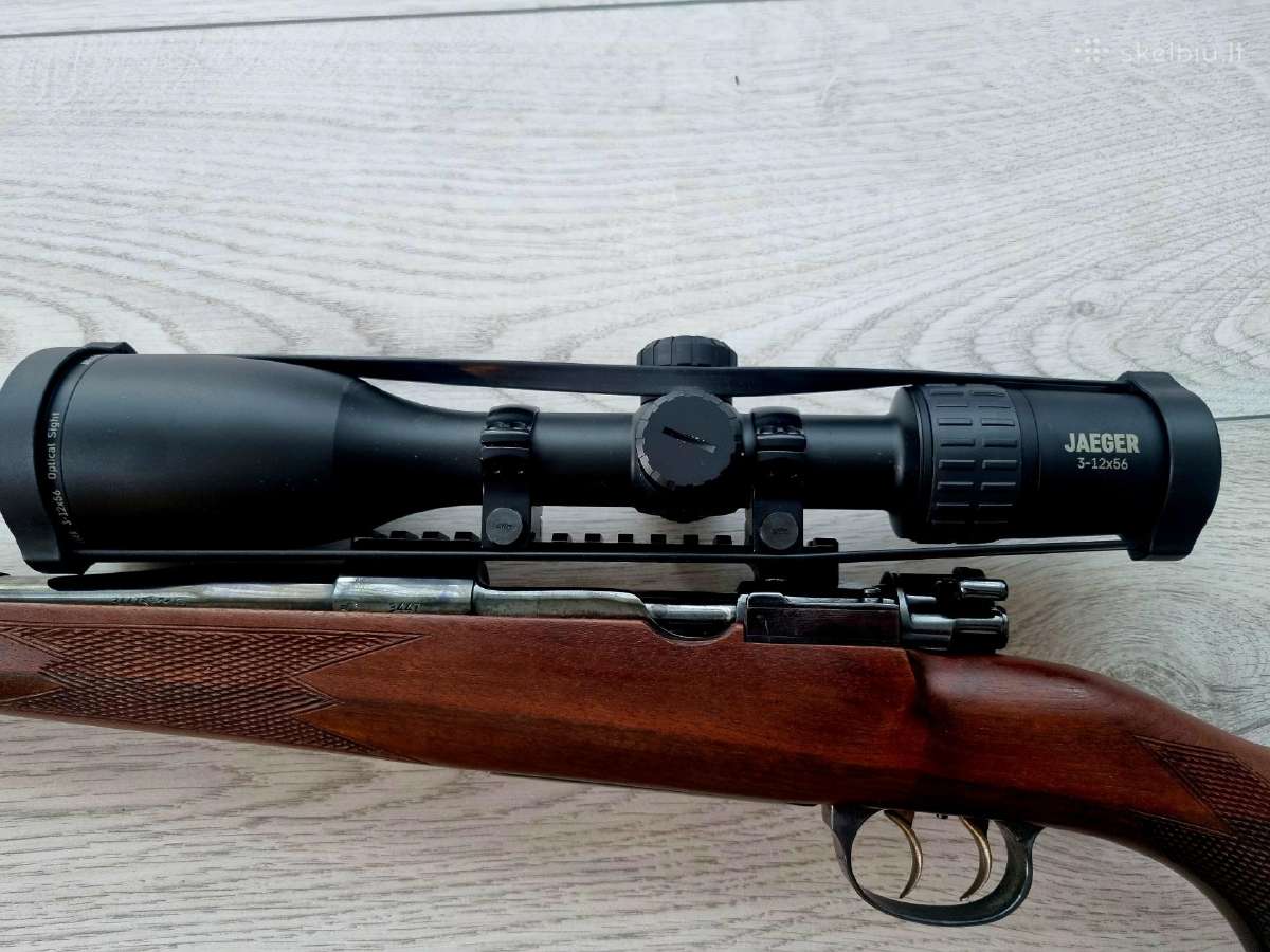 Graiztvinis Mauser 98, kalibras 30 06, su optika - nuotraukos Nr. 2