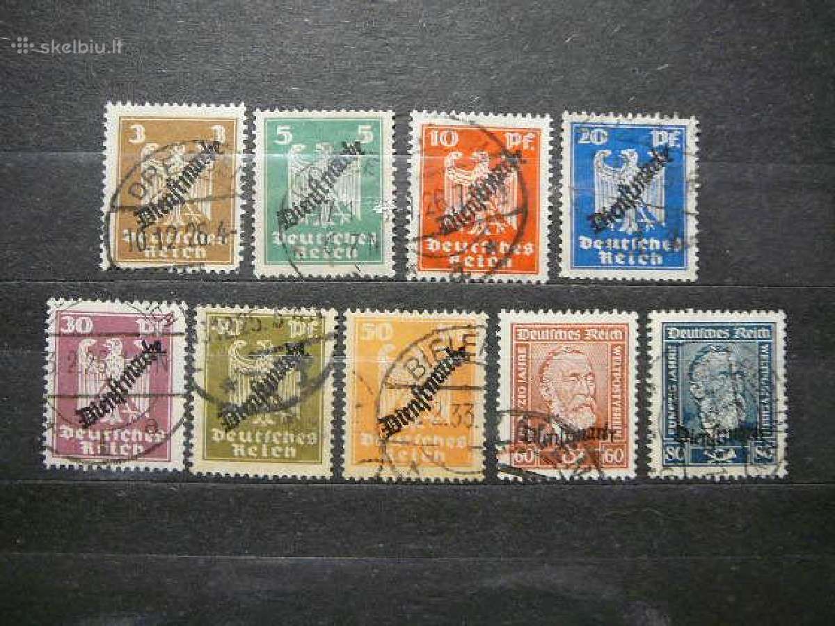 Dienstmarken Vokietija 1924 vdm105/3a