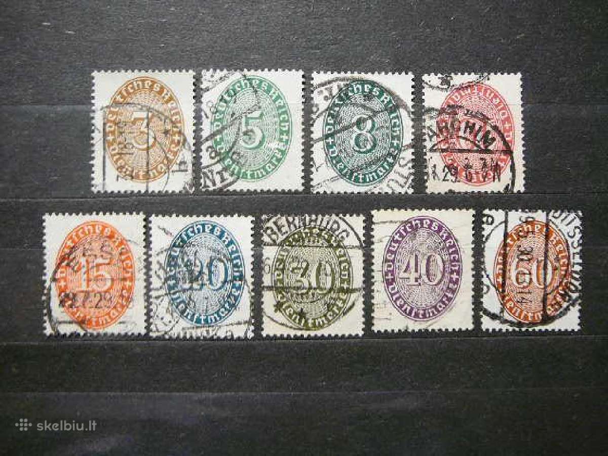 Dienstmarken Vokietija 1927 vdm114/2a
