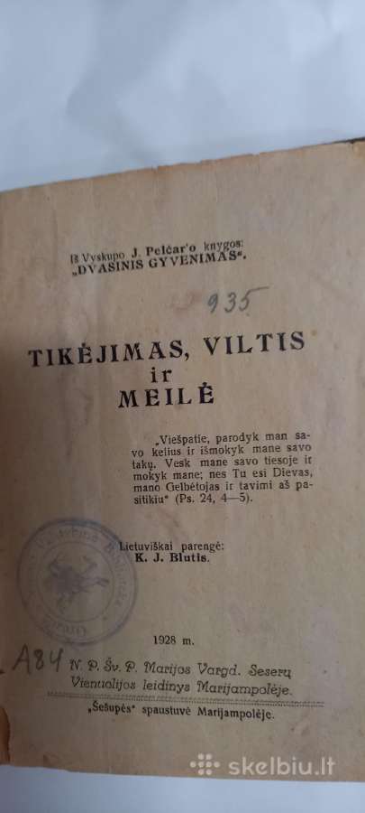 Knyga antikvarinė