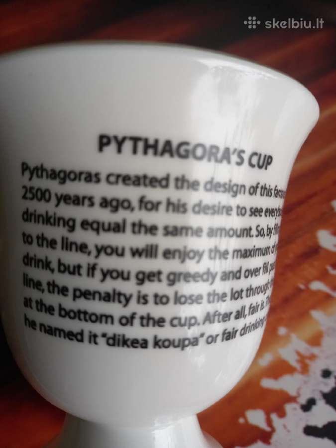 Suvenyras Pytagoro puodelis. - nuotraukos Nr. 2
