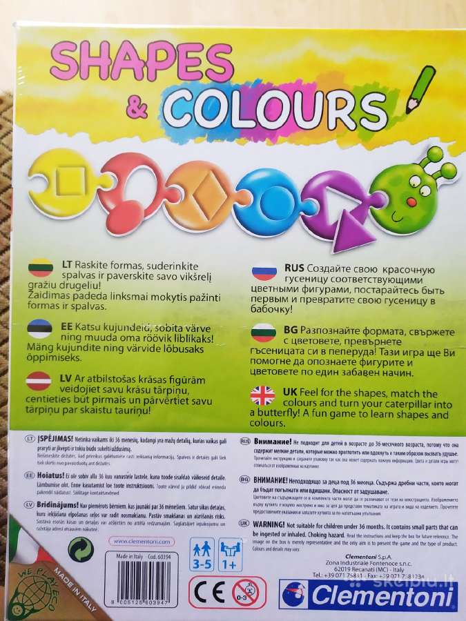 Clementoni žaidimas Shapes & Colors - nuotraukos Nr. 2