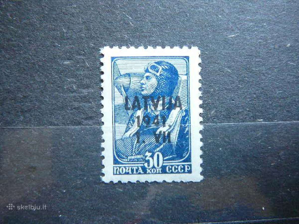Latvija 1941 Vokietija 30kap. llt5sm