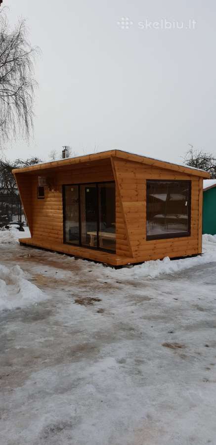 Karkasinė Pirtis 3x6 Kubilai su LED apšvietimu - nuotraukos Nr. 2