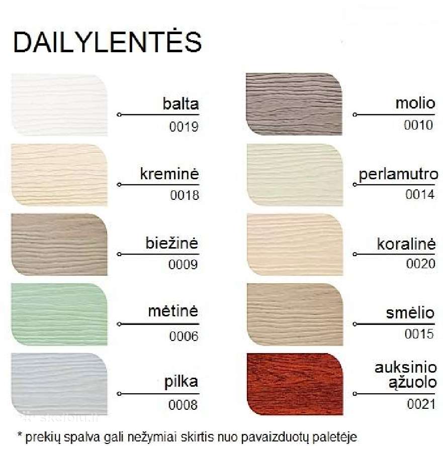 Vinilinės Pvc lauko dailylentės pakalimai Boryszew - nuotraukos Nr. 8