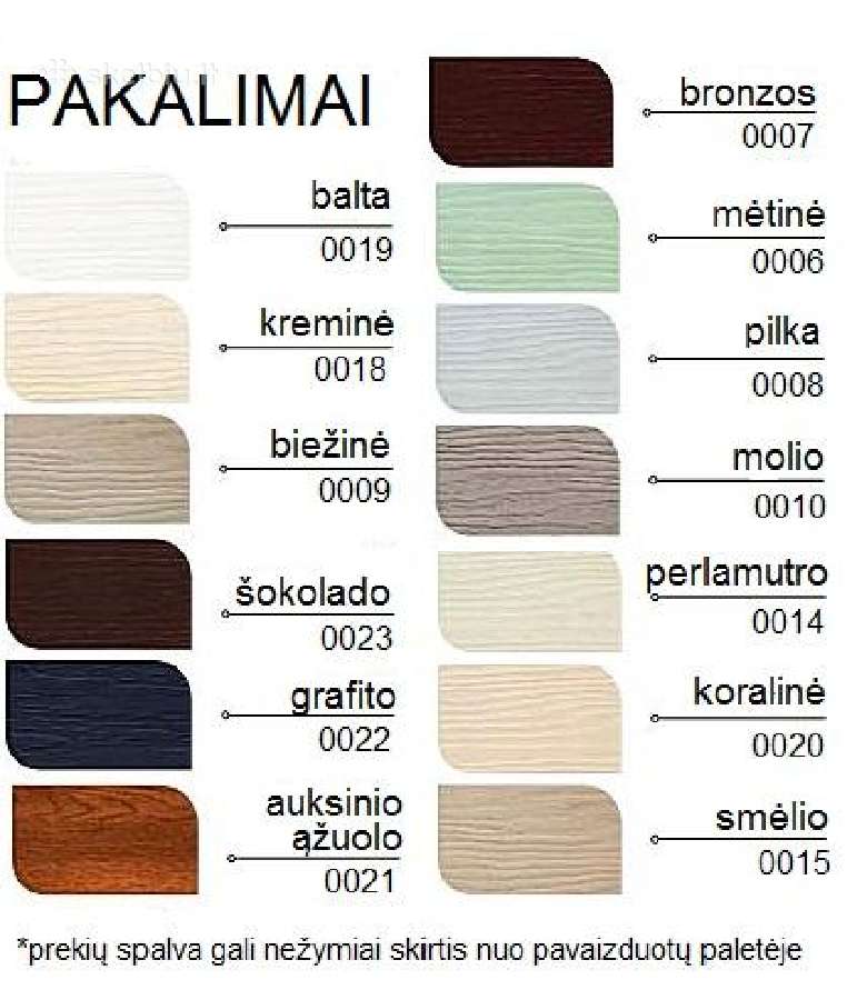 Vinilinės Pvc lauko dailylentės pakalimai Boryszew - nuotraukos Nr. 9