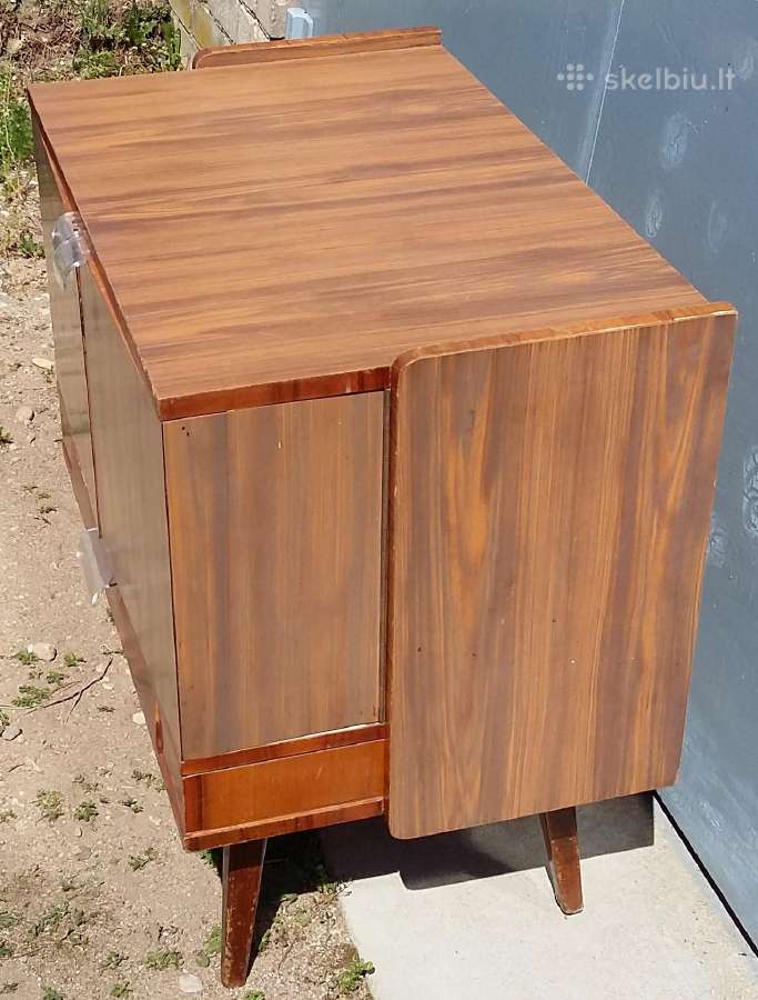 Vintažinė Midcentury Spintelė-baras su apšvietimu - nuotraukos Nr. 6