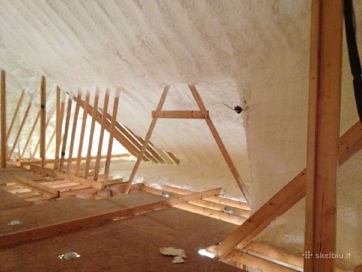 Oro tarpo šiltinimas termoputomis,poliuretanu,vata - nuotraukos Nr. 2