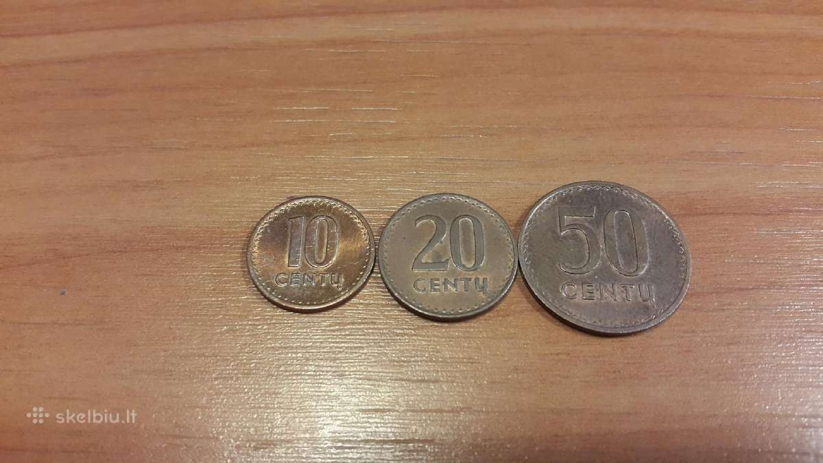 1991 m.10,20,50 centų