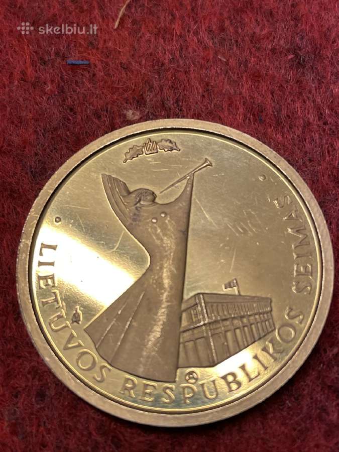 Stalo medalis Lr seimas Nepriklausomybes atkurimo - nuotraukos Nr. 2