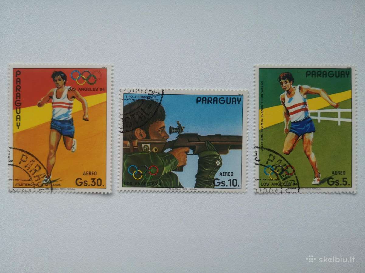 Sportas. Los Angeles Olimpiada. Paraguay. 3 p.ž.