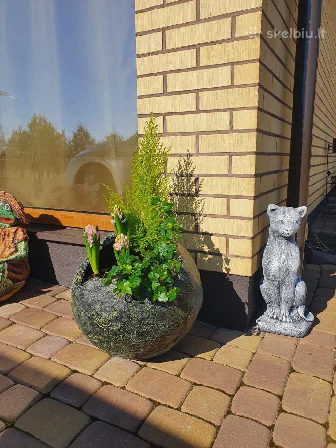 Lauko gėlių vazonai iš betono - nuotraukos Nr. 11