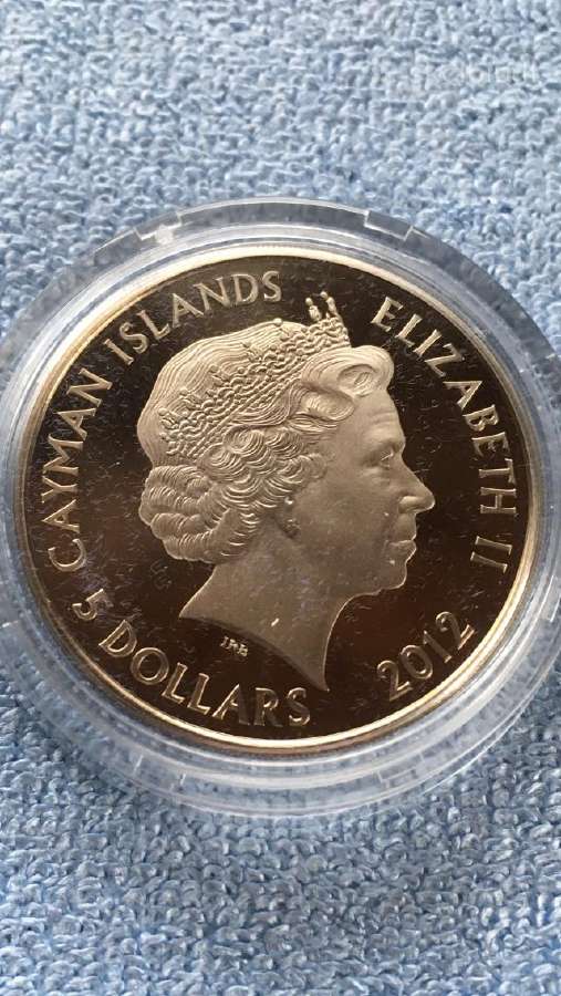 Moneta Cayman isl. 2012m. 5 dollars, cu-ni - nuotraukos Nr. 2