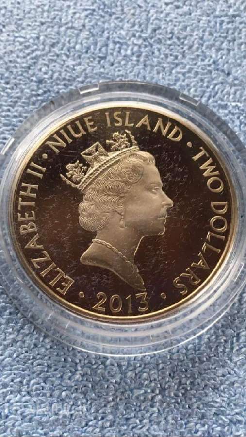Moneta Niue isl. 2013m. 2 dollars, cu-ni - nuotraukos Nr. 2