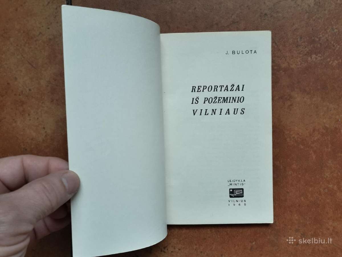 J. Bulota "Reportažai iš požeminio Vilniaus" 1965m - nuotraukos Nr. 2
