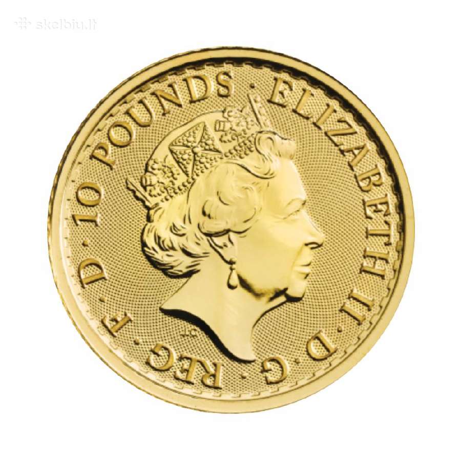 1/10 oz (3.11 g) auksinė moneta Britannia, 2022 - nuotraukos Nr. 2