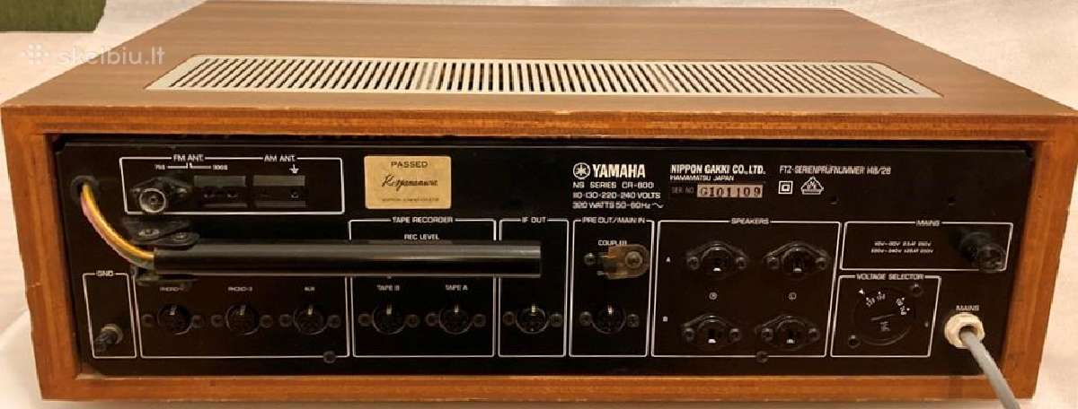 Natural Sound Stereo Receiver Yamaha - nuotraukos Nr. 9