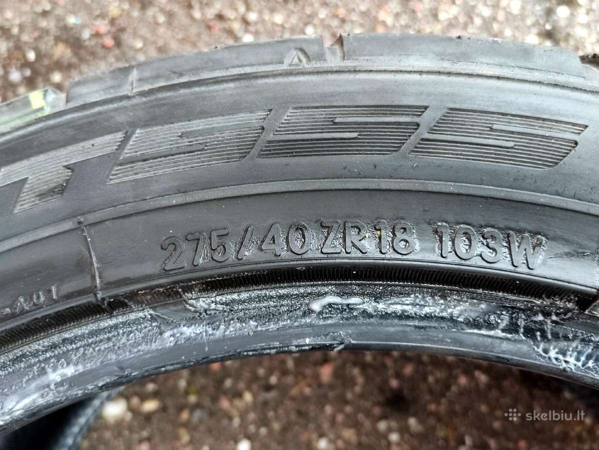 Parduodu vasarines Nitto Nt555 275 40 R18 padangas - nuotraukos Nr. 6