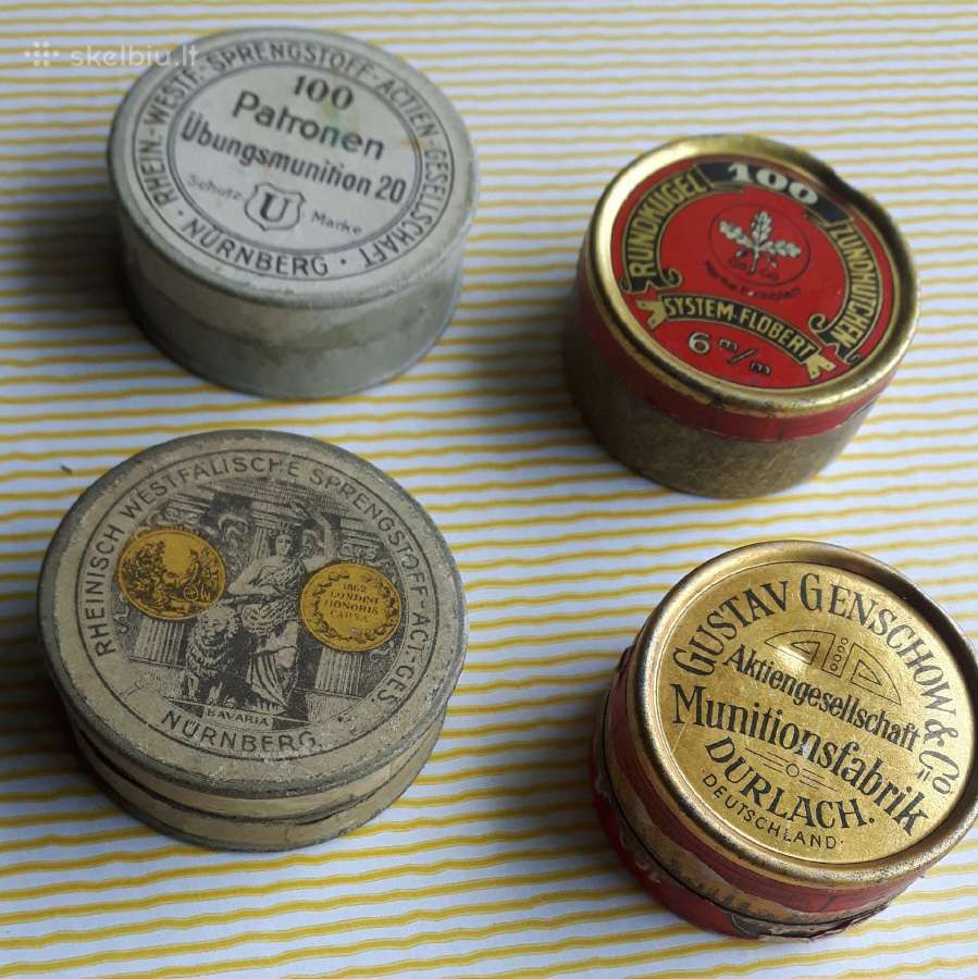 Šovinių dėžutės prieškario 6mm - nuotraukos Nr. 3