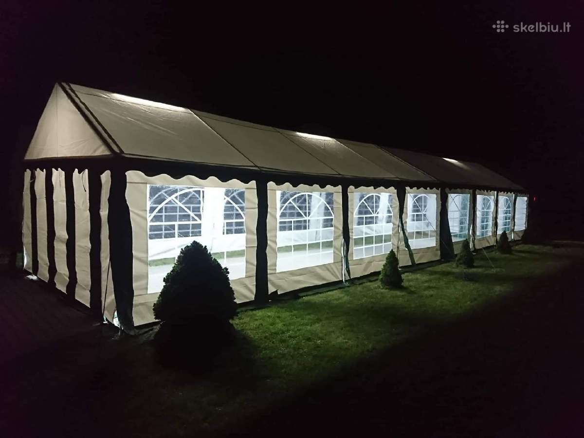 Palapinių-paviljonų nuoma pobuviams- šventėms