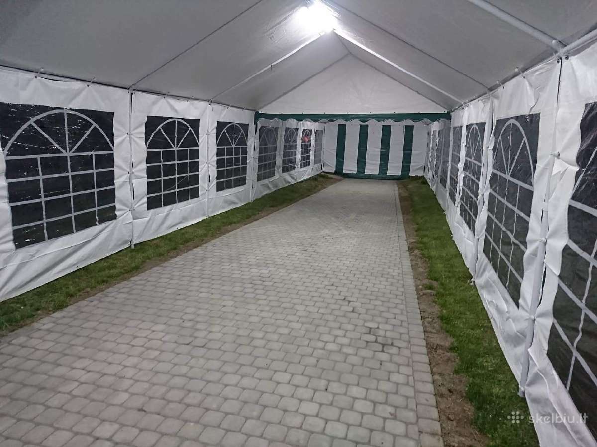 Palapinių-paviljonų nuoma pobuviams- šventėms - nuotraukos Nr. 6