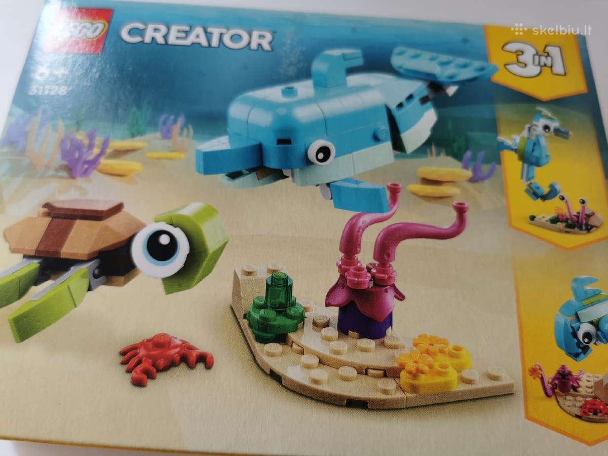 Gražus Lego 31128 rinkinukas:delfinas ir vėžlys ! - nuotraukos Nr. 2