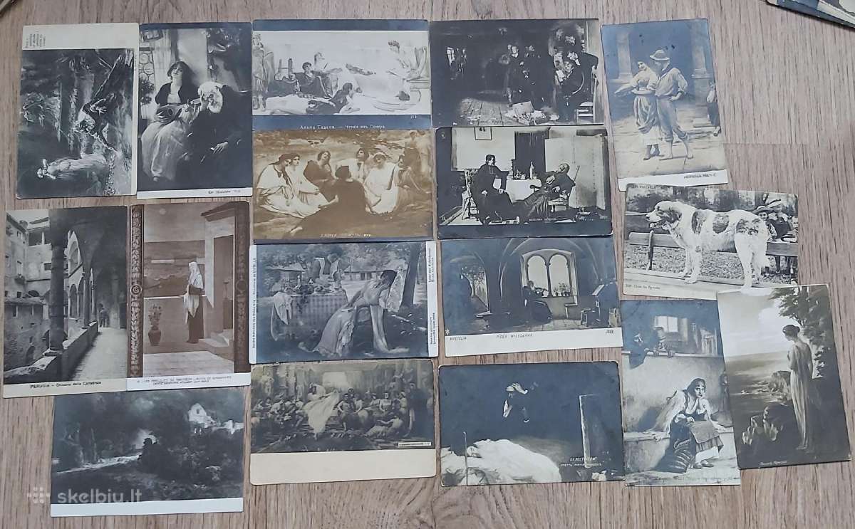 Senos atvirutės, rinkinukas 47 vnt. original - nuotraukos Nr. 5