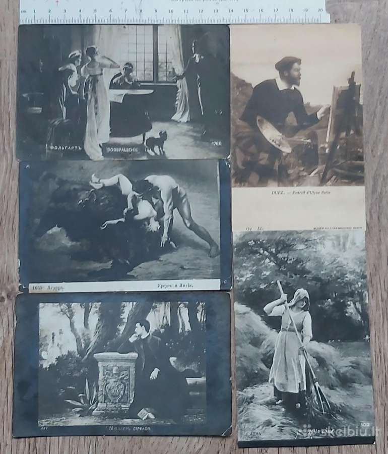 Senos atvirutės, rinkinukas 47 vnt. original - nuotraukos Nr. 6