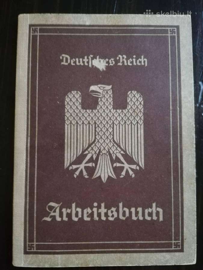 Ww2 vokiska darbo knygute.