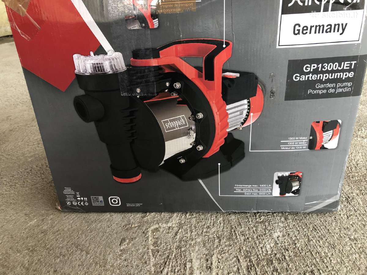 Vandens Siurblys Gp1300jet, Scheppach - nuotraukos Nr. 3