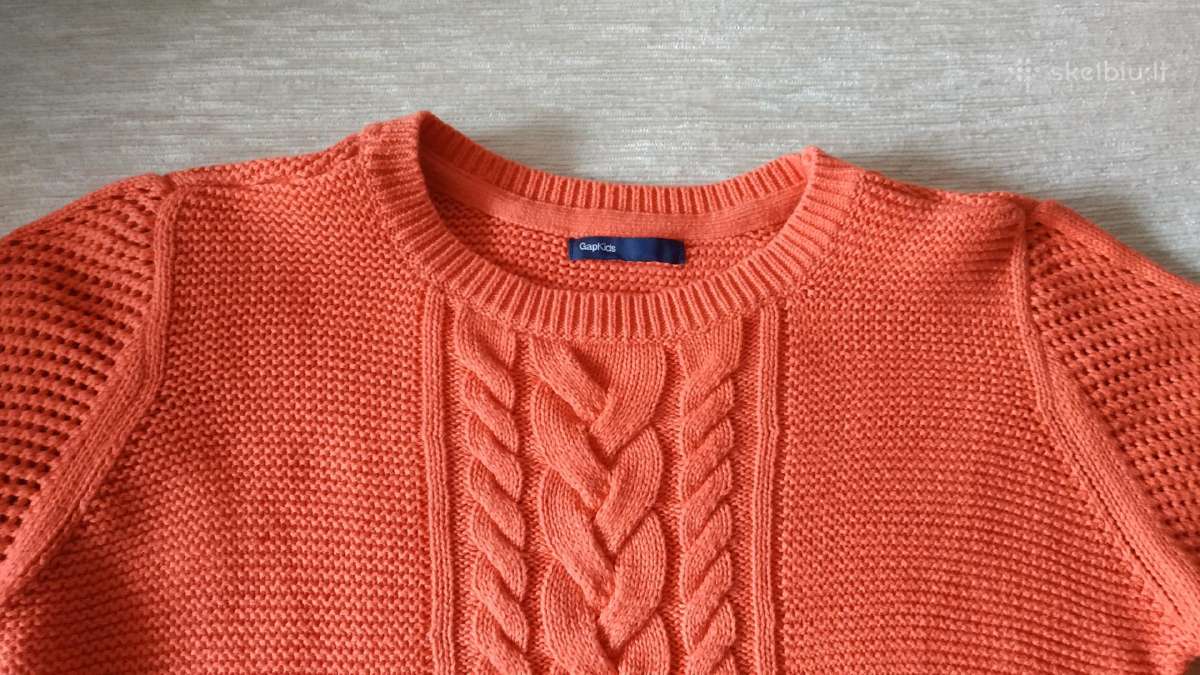 Medvilninis koralinis megztukas Gap kids - nuotraukos Nr. 3