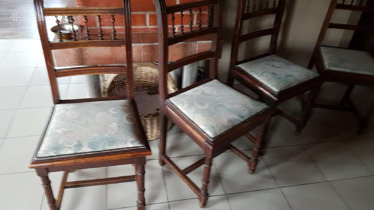 Senovinės, kokybiškos medinės kedės - nuotraukos Nr. 4