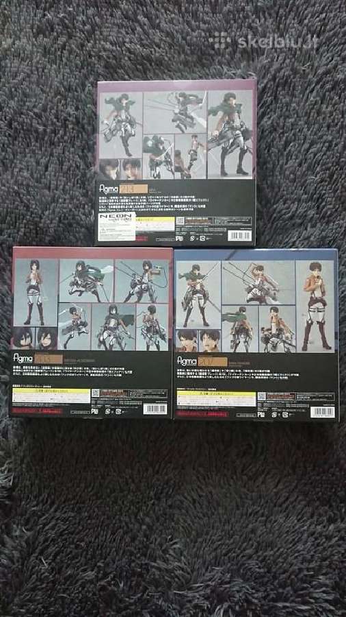 Attack on Titan Originalios Figma Levi Mikasa Eren - nuotraukos Nr. 2