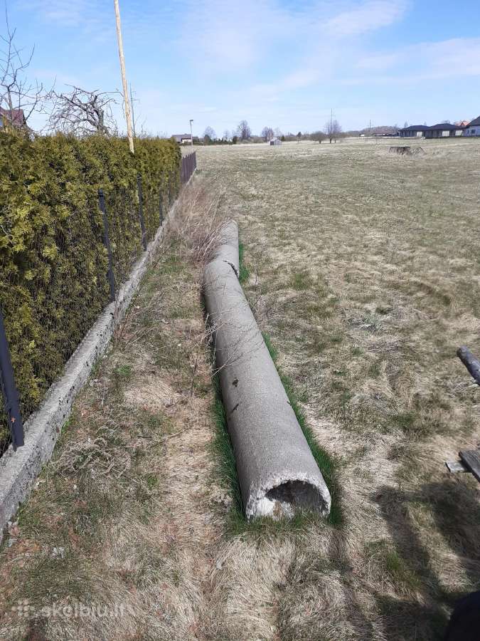 Betoninės perlaidos 5-6 metrų 50-60 cm skylė