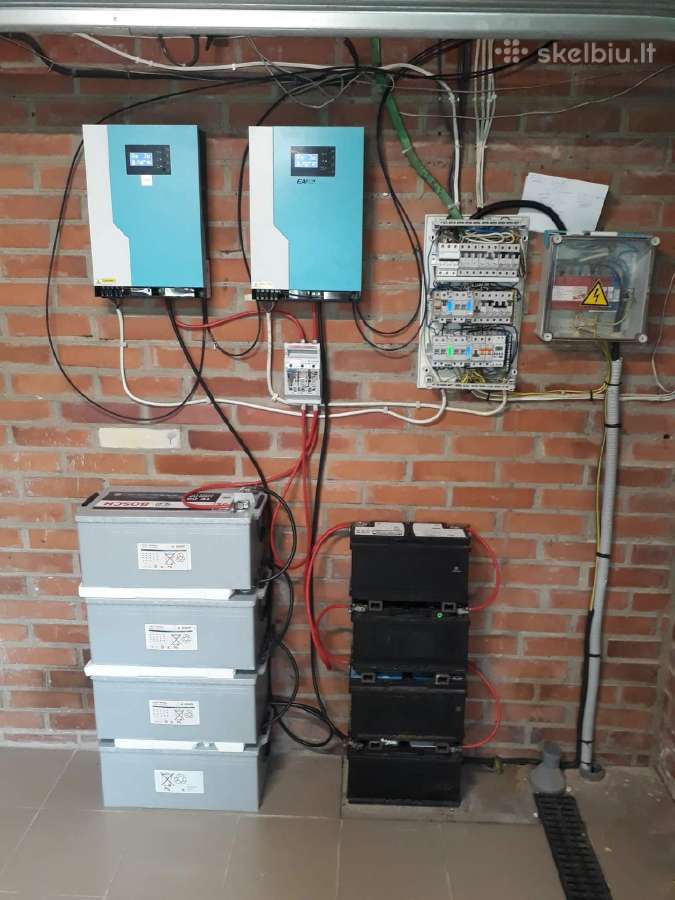 Saulės elektrinė moduliai panelės inverteriai vald - nuotraukos Nr. 24