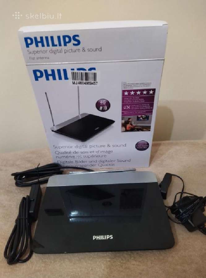 Kambarinė TV antena Philips Sdv6227/12 47 db - nuotraukos Nr. 4