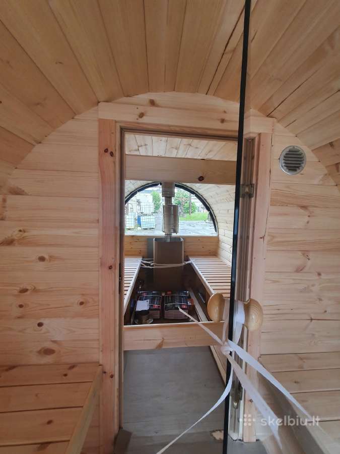 Lauko pirtis bačka - apvali sauna kubilas 4m ilgio - nuotraukos Nr. 7