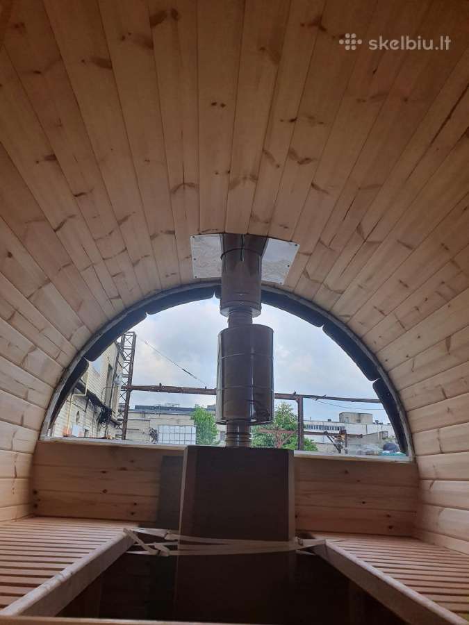 Lauko pirtis bačka - apvali sauna kubilas 4m ilgio - nuotraukos Nr. 9