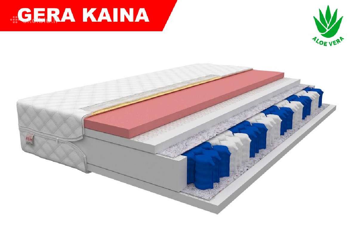 Čiužinys Pocket Aloe Vera 120x200 tik nuo 145€ - nuotraukos Nr. 4